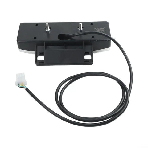 Upgrade Your Ride With This Sweet All-In-One E-Bike LED Taillight That Rocks 36V And 48V Systems While Serving As A Super Bright Brake Light, Turn Signal, And Tail Light For Maximum Night Visibility So You Stay Safe In Heavy Traffic. Black ABS plastic e-bike LED tail light with cable and 6-pin connector
