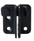 SSWKTCRPZ Stainless Steel Sliding Bolt Lock Door Latch Gate Drawer Hardware in black color, close-up view of latch mechanism.