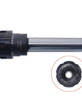 ER32 4In Long Straight Shank Collet Chuck Holder for CNC Milling, Alloy Steel, 1In Shank, displayed flat with close-up of collet end.