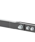 Heavy Duty Steel Tow Bar Kit For All Terrain Pallet Jack Foldable Pin Hitch, sturdy design with secure hitch bolts.