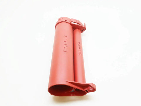 Red Adhesive Cartridge Holder HIT-CR-500 for HDM Manual Dispenser, heavy-duty clip, secure fit, smooth workflows