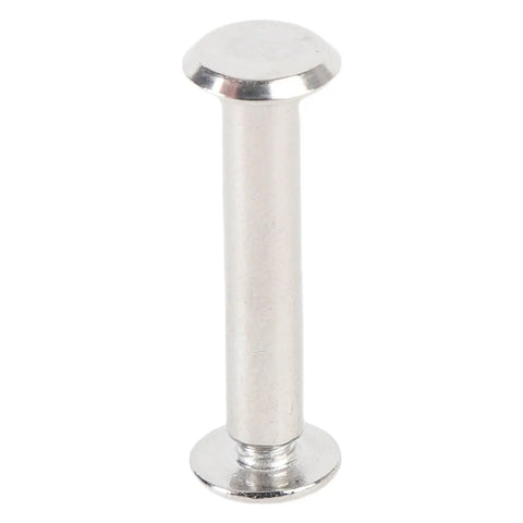 Single rivet from 30 Sets M4 Stainless Steel Rivets And Screws Kit Pro Grade Fasteners For Leather Binding And Decorative Projects