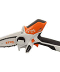 GTA 26 Cordless Wood Cutter Set With AS 2 Battery And AL 1 Charger, shown in orange, lightweight and designed for small wood cutting projects.