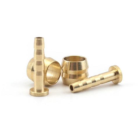10 Pack Brass Disc Brake Hose Olive Inserts And Barbs Set For Hydraulic Disc Brakes, Pro Grade Precision Connecting Components