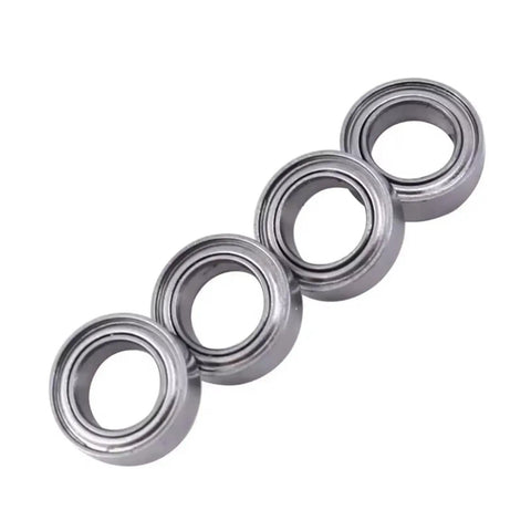RC Bearing Upgrade Kit 11 Pcs For One Twenty Eighth Scale RC Cars Spare Parts Durable Metal Bearings Set For K969 K979 K989 K999 P929 P939 Improve Steering Stability And Handling showing four metal bearings