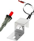 Piezo Push Button Igniter Kit For Q100 Q200 Grill Replacement Spark Module with red button and wires