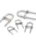 marine stainless steel U bolts set 304 M5x78mm for boats
