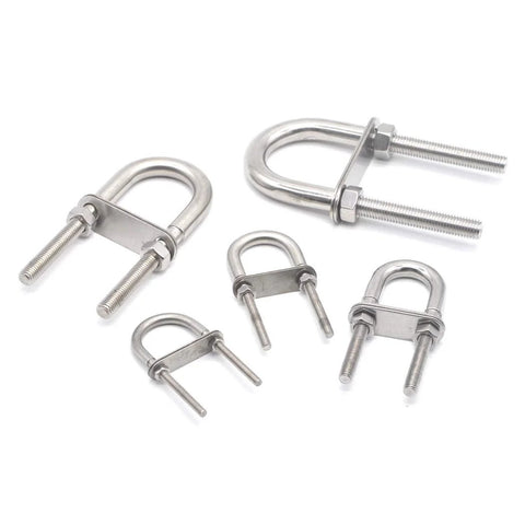 marine stainless steel U bolts set 304 M5x78mm for boats