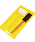 Weekend Warrior Room Revival Kit With Heavy Duty Bristle Rollers And Drip Free Tray featuring yellow tray and foam applicator.