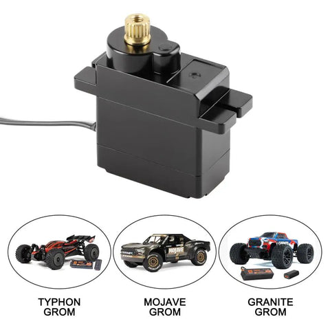 Beefed Up Micro Metal Gear RC Servo Upgrade For Arrma And Losi One Twelfth To One Eighteenth Scale RC Trucks And Buggies Direct Replacement