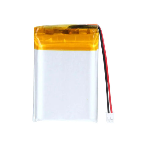 3.7V LiPo Battery 500mAh 602535 Rechargeable Lithium Polymer Pack With JST PH2.0mm Connector front view