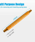 Pro Grade Watch Pin And Spring Bar Tool Set with 1.8mm spring bars and 1.5mm pins for 20mm lug width, tool length 3.9 inches