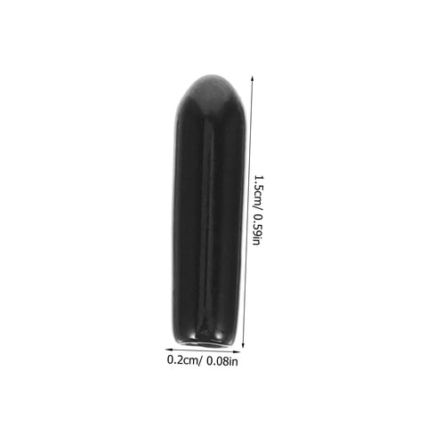 High Grade Black Plastic Dishwasher Rack End Caps 3mm 200 Piece Collection For Nail It Snap On Fixes And No Sweat Daily Washing Routines In Your Sweeter Kitchen Setup Right Now, single end cap with measurements.