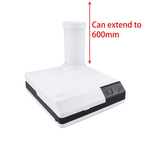 60W Dust Collector Vacuum For Dental Lab And Nail Art Manicure Workstation with extendable arm to 600mm