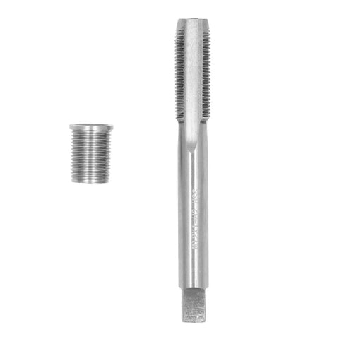 Stainless steel Universal Spark Plug Thread Repair Kit with M10x1.0 insert and M12x1.0 tap for automotive engines DIY repair