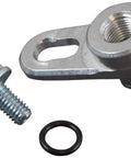 Aluminum vacuum port adapter bracket kit with 1/8 NPT port, bolt, and O-ring (three-piece)