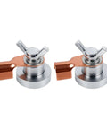 Two Pack Magnetic Grounding Clamp With Heavy Duty Suction Magnet Head in metallic finish, designed for stable ground connections.