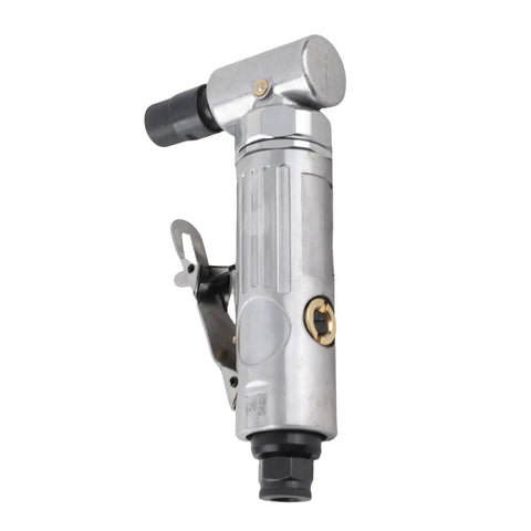 Bad Boy Right Angle Pneumatic Air Die Grinder With Variable Speed And 20000 RPM, silver finish, for precision grinding and polishing.