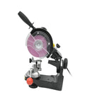Rock Solid 230W Bench Chainsaw Sharpener With A Lightning Fast 3000Rpm Electric Chain Grinder And Rugged Aluminum Body side view of chainsaw sharpener