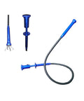 Telescoping Inspection Mirror With LED Lights And Flexible 4 Claw Magnetic Grabber Tool Set showing close-up of claw grabber