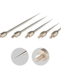 Pro Grade Needle Point Contact Points R0.15 For Dial Digital Indicators And Depth Gauges With M2.5 Thread Stainless Steel Set shown in close-up view