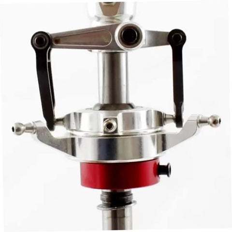 RC Helicopter Swashplate Leveler Cross Plate Corrector Tool For 450 500 550 600 700 Series, alloy tool in red and silver