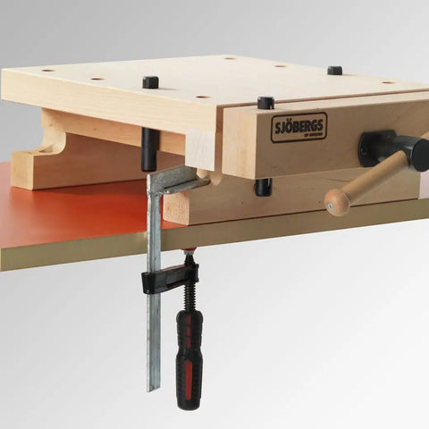 Rock Solid Portable Workbench Vise Top Heavy Duty Shop Station For Woodworking And Mechanical Repair Projects with adjustable clamp.