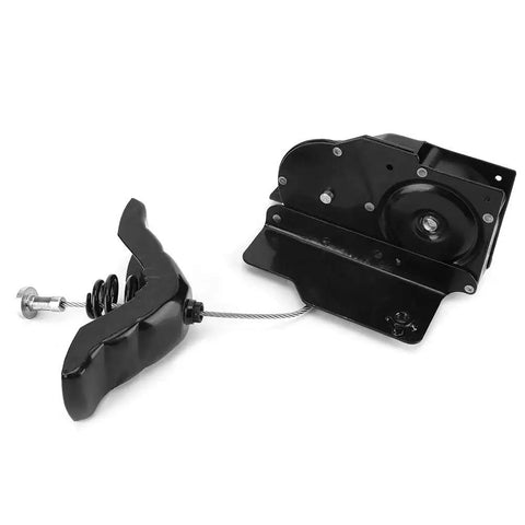 Hella Sturdy Heavy Duty Spare Tire Hoist Carrier Winch Built From Premium Rust Proof Steel For Ford F450 F550 Work Trucks, detailed view of hoist mechanism.