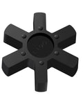 XIKE L190 solid NBR rubber spider center insert, fits L jaw coupling, black, 1 pack