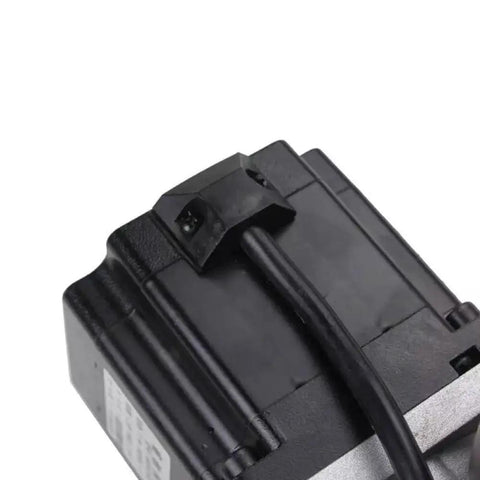 Close-up of Nema 34 stepper motor for Heavy Duty Cnc Router Rotary Fourth Axis Kit, showing wiring and connector.