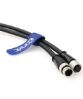 Close-up of an M12 A Code 12 Pin Male To Female Cable For Cognex Cameras Actuators And Sensors Industrial Ethernet And Fieldbus 2M