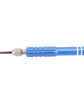 Cool 5-in-1 Chrome Vanadium Screwdriver Set Perfect For Phone Watch Repair With Torx T5 T6 Bits And Rugged Precision Hand Tool Kit That You Gotta Have! blue precision screwdriver with metal tip
