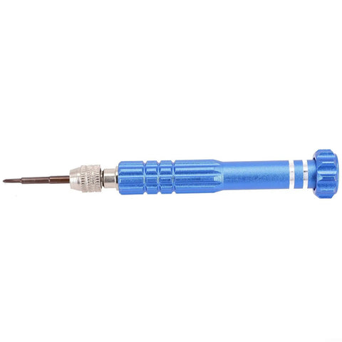 Cool 5-in-1 Chrome Vanadium Screwdriver Set Perfect For Phone Watch Repair With Torx T5 T6 Bits And Rugged Precision Hand Tool Kit That You Gotta Have! blue precision screwdriver with metal tip
