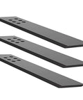 Heavy Duty Knee Wall Counter Bracket Set 3 Pack, 16 Inch Length By 2.5 Inch Width, 3/8 Inch Thick Floating Support For Quartz Granite Wood Concrete Countertops With Screws Included