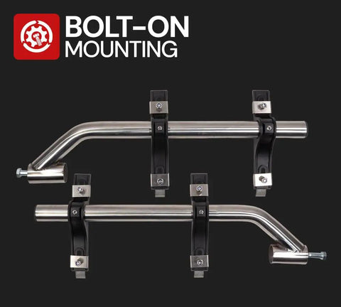 Bolt-on 2 Pack Stainless Steel Poly Fender Mounting Kit For Semi Trucks And Trailers Fits 19.5 To 24.5 Inch Tires