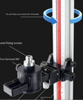 Close-up of Multi Function Flat Water Instrument Hanger and Universal Level Wall Mount Bracket 20cm with rotating ruler feature.