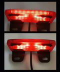 Ultra Bright E Bike Taillight With Turn Signals And Brake Sensor That Lights Up instantly For Night Riding Safety On Any Scooter Or Electric Cycle, red ABS rear light