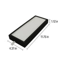 AH60010 True HEPA Filter Replacement dimensions 11.75x4.37x1.12 inches for Hoover and Oreck air purifiers, top rated carbon pre-filter.