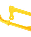 Tough As Nails Yellow Plastic Push Stick And Safety Block For Woodworking Router Tables Quashes Kickbacks Dead with ergonomic handle.