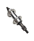 Rear Hub 36 Hole Aluminum Alloy 135mm Wide With Double Thread Three Eighths Inch Axle 185mm Length 6200RS Bearings Silver Bike Part