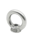 Heavy Duty Stainless Steel Lifting Eye Nut Set 2 Pieces M22 M24 M27 M30 M36 For Lifting Equipment Corrosion Resistant Precision Threads Smooth Finish Easy To Install And Use. M30 304 stainless steel eye nut