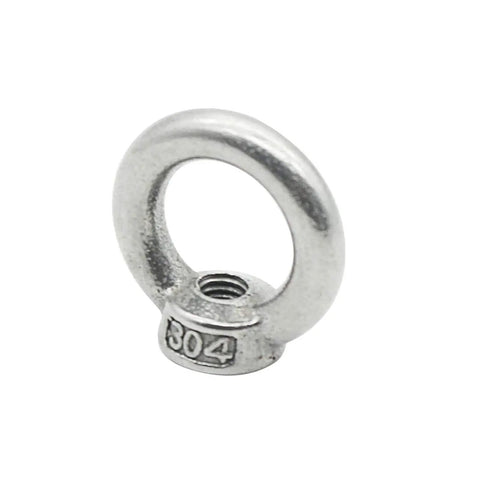 Heavy Duty Stainless Steel Lifting Eye Nut Set 2 Pieces M22 M24 M27 M30 M36 For Lifting Equipment Corrosion Resistant Precision Threads Smooth Finish Easy To Install And Use. M30 304 stainless steel eye nut