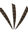 Three 5 Inch Turkey Feather Fletching Vanes For Archery Arrows, Real Natural Turkey Feathers, Shield Cut Right And Left Wing