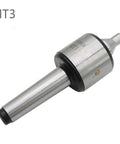 MT3 60 Degree CNC Revolving Live Center High Precision 0.0002 Inch for Lathe Wood and Metal Turning, Carbon Steel Construction