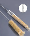 5 Piece Test Tube Cleaning Brush Set Size S M L For Lab Glassware, 19mm And 34mm Diameters, Long Bristles For Thorough Tube Wash