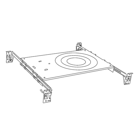 Universal Mounting Bracket Plate Frame With Extendable Hanger Bars For 2 Inch 4 Inch And 6 Inch Recessed Canless Downlights 20 Pack Lightweight