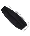 Heavy Duty Waterproof Pu Arm Sleeves 2 Pack Reusable Oilproof Work Guards For Mechanics And Construction Easy To Clean Flexible Sleeve Protectors In Black, shown flat with dimensions 37cm by 16.5cm.