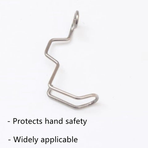 Single metal piece from 8 Pcs Industrial Sewing Machine Safety Needle Finger Guards That Protect Your Hands While You Sew Easy Install Shields For Heavy Duty Stitching Reducing Needle Injuries And Frustration On Every Project.