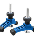 Mini Bit Saver Hold Down Clamps 3-1/4 Inch Long By 3 Quarter Inch Wide 2 Pack For CNC Router Workholding with blue and black design
