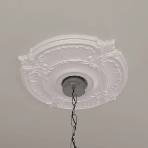Dope Ceiling Medallion 18 Inch Outer Diameter 4 Inch Inner Diameter Five Eighths Inch Projection Lightweight Canopy Upgrade